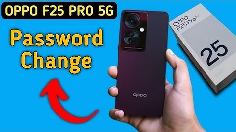 Oppo F25 Pro 5g password change kaise kare, how to change lockscreen password in oppo, lock screen s