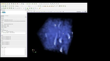 Visualization of temperature distribution in a cube with a side of 50 microns during combustion