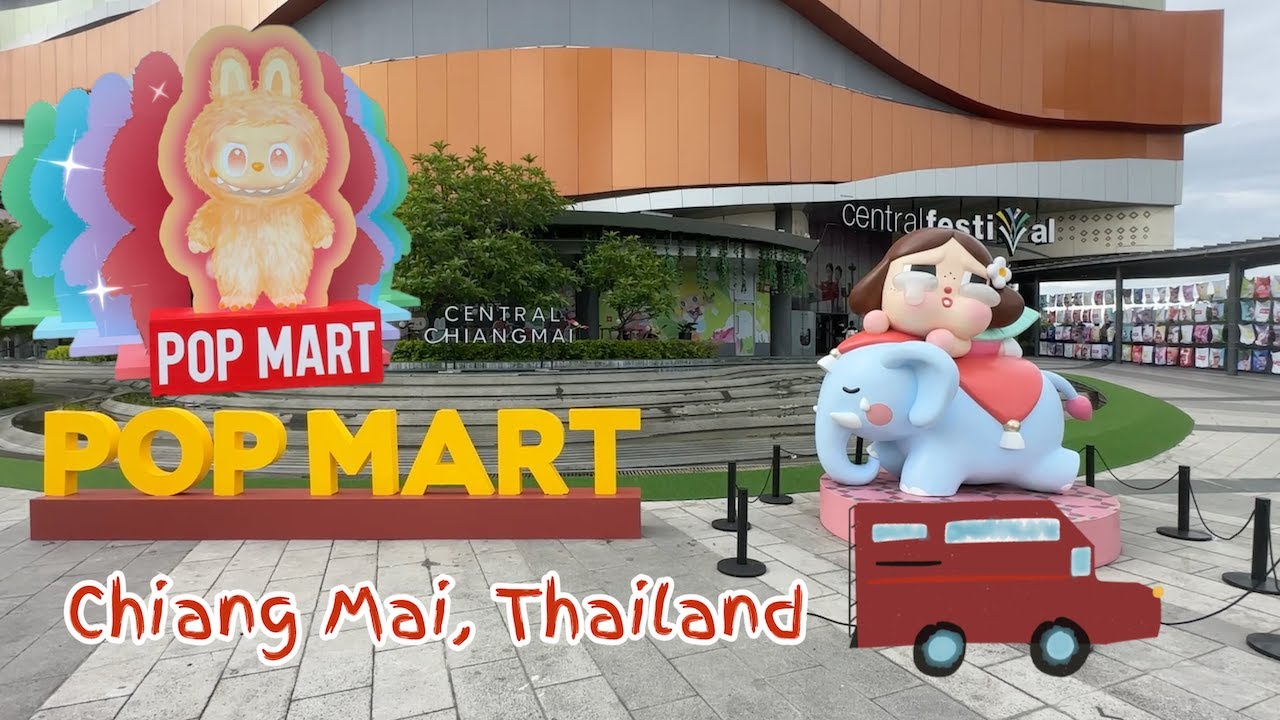 Exploring the New PopMart Store in Chiang Mai, Thailand! 🧸✨ | Cute Toys & Fun Vibes