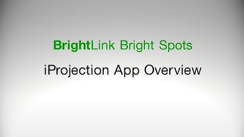 iProjection App Overview