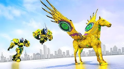Flying Horse Robot Transform Part-1 | New Horse Shooting Android GamePlay | By Game Crazy
