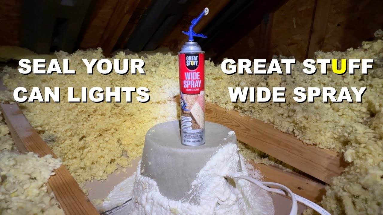 How to Seal Can Lights with GREAT STUFF's Wide Spray!