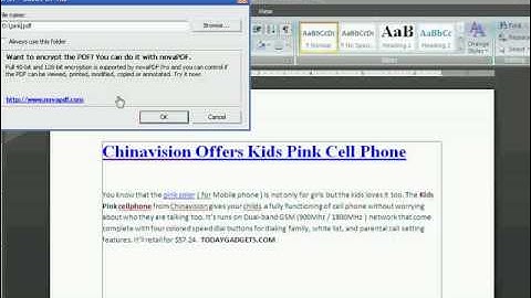 How To Convert Word To PDF Use doPDF
