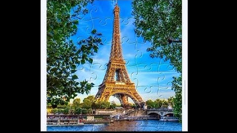 Eiffel Tower Puzzle Time-Lapse 🧩 | Paris Beauty Revealed Piece by Piece 🇫🇷✨