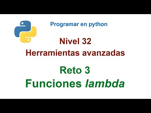 Python - Nivel 32 - Reto 3 - Funciones lambda