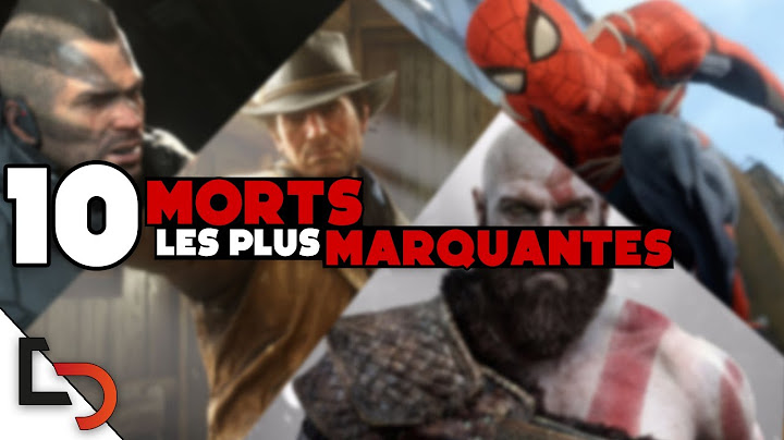 🎮TOP 10 des MORTS de JEUX VIDÉO les plus MARQUANTES 😢