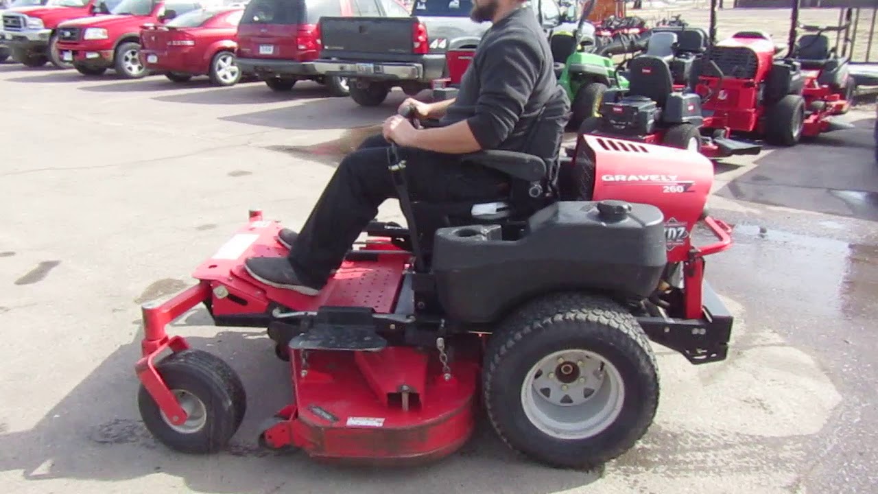 Gravely 260z Zero Turn Mower Youtube