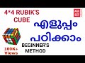 4*4 Rubik's cube solution | Malayalam | All set by Arun
