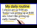 Routine | Improve Your English | Learn English Through Story | #06 Learn english speaking