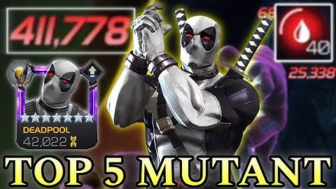 RANK 4 DEADPOOL X-FORCE: THE MUTANT BLEED KING! Top 5 Mutant? | Mcoc