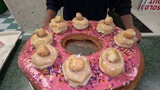 Look at this 8-pound donut!  Scotty's Giant Donut Challenge is here!