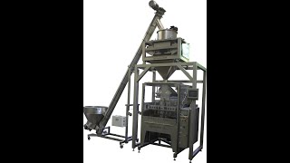 Automatic Packaging Line For Detergent Powders In Stand-Up Bags With Handle 1-6Kg