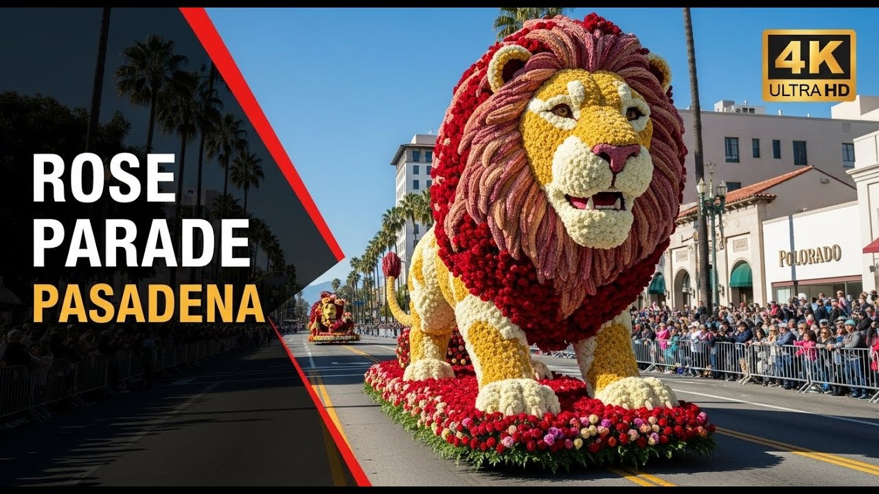 The Tournament of Roses Parade & Rose Bowl | Pasadena, California 🇺🇸 | 4K