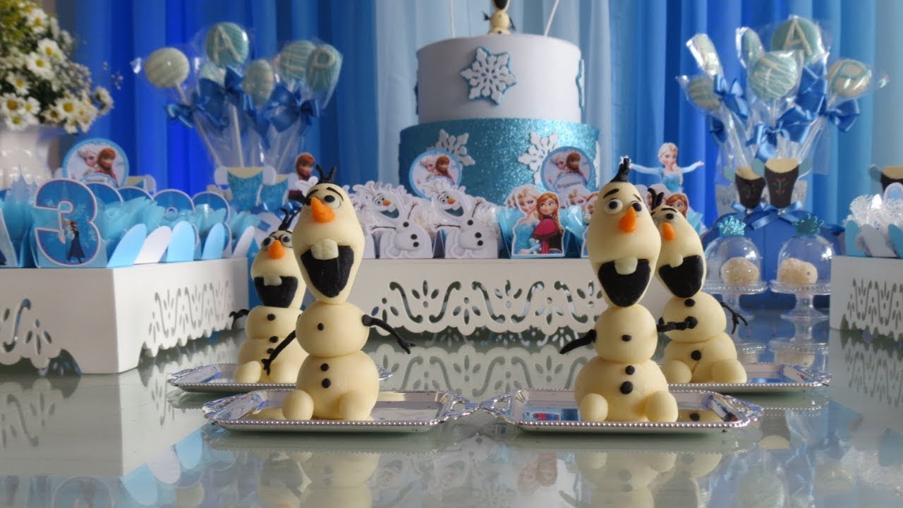 Festa Frozen em casa - Cuidei de todos os detalhes!
