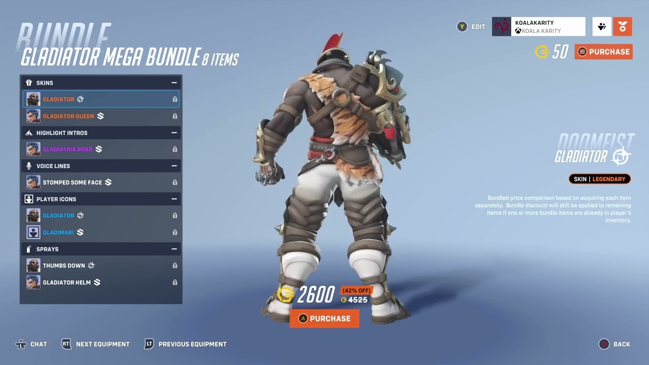 New Legendary Skin for Doomfist (Gladiator), S5 Store Update. [Overwatch 2 - Highlight - Jun.23]