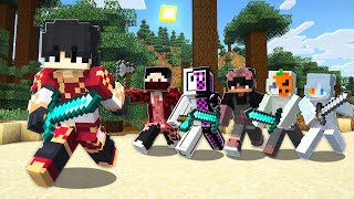 Minecraft Speedrunner VS 5 Hunters REMATCH ASMR