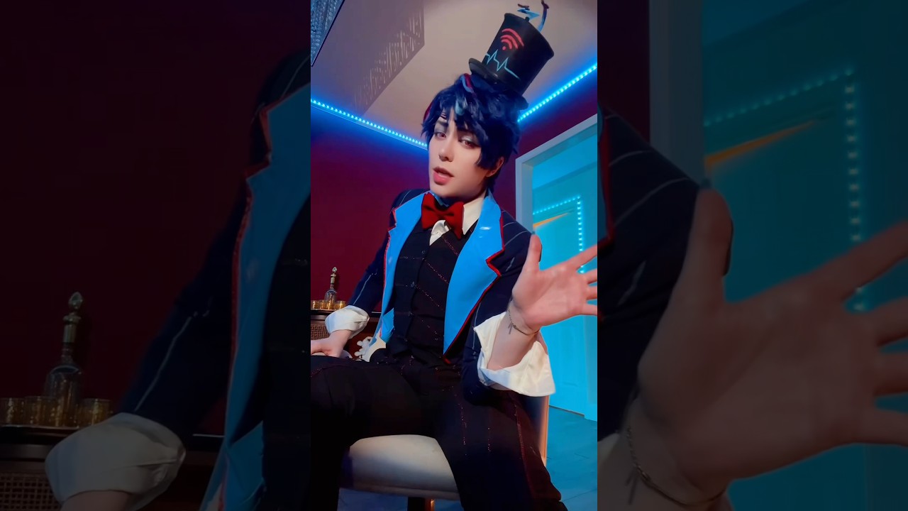 New Cosplay ‼️ never thought I’d end up doing Vox of all characters #vox #hazbinhotelseason2