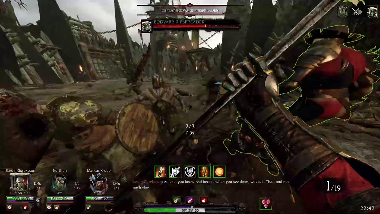 Vermintide 2 - War Camp Cataclysm3 Deathwish (WHC Billhook / Crossbow)