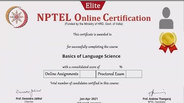 Basics of language Science | Week 10 : Assignment 10 | Nptel assignment 10
