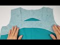 Techniques to sew a square neckline without sleeves | Sewing Tips and Tricks