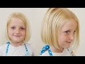 How to Cut little Girls Hair // Basic Bob Haircut // Short Haircuts for Girls