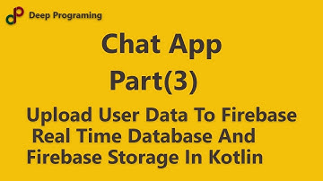 Kotlin upload data to realtime database and cloud storage(Chat App Part 3)