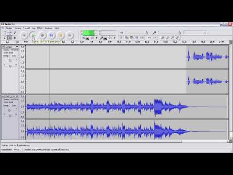 Audacity - kombinere lydfiler