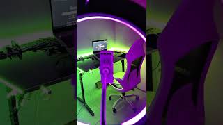 Coding setup workspace RGB lights gaming chair table #setupupgrade #beforeafter #ytshorts #gaming