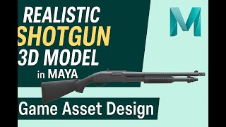 How to create shotgun model in Maya - Full 3D Modeling Breakdown! || PART-1