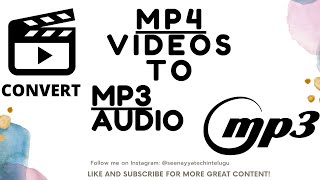 How to Convert Video format To Audio format screenshot 1