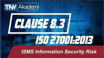ISMS Information Security Risk Clause 8.3 of ISO 27001:2013 | Training on ISO 27001|