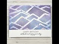 Purple mountains geometric card