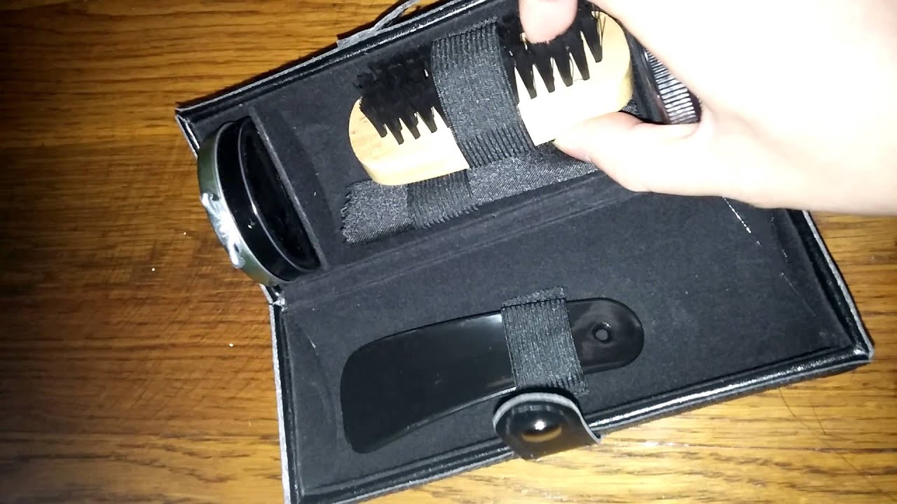 Travel Shoe Shine Kit - Elegant Compact Case & Acc Review