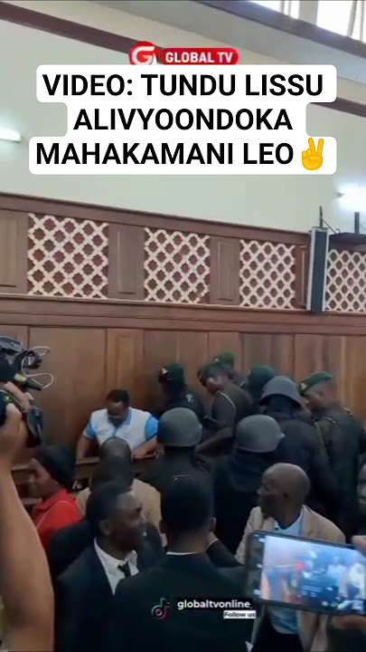 🤔VIDEO: TUNDU LISSU ALIVYOONDOKA MAHAKAMANI LEO✌️🔥 #breaking #chadema #lissu #globaltv