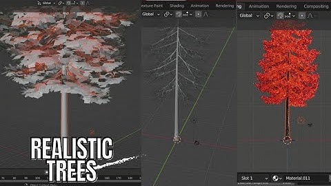 How I Make Realistic Trees in Blender for free