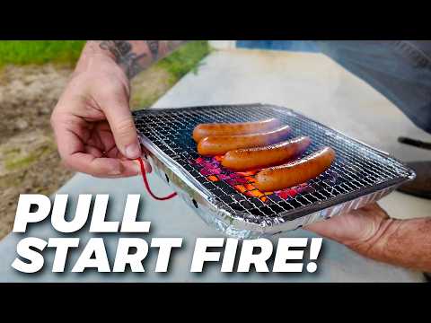 This Grill Lights Itself with ONE Pull!