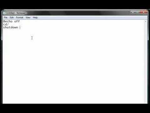 How to Make a Shutdown Virus