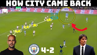 Tactical Analysis : Manchester City 4-2 Tottenham | How City Changed The Game |