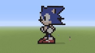 Minecraft Pixel Art Tutorial - Sonic