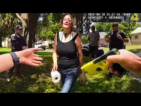 Bodycam florida women in hot dog costume gets arrested!