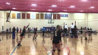 Danielle Dunkelmann Backrow Spike Feb 2015