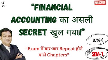 Financial Accounting Important Chapters B.Com Semester 1 BBMKU 2025| B.Com Semester 1 BBMKU 2025|