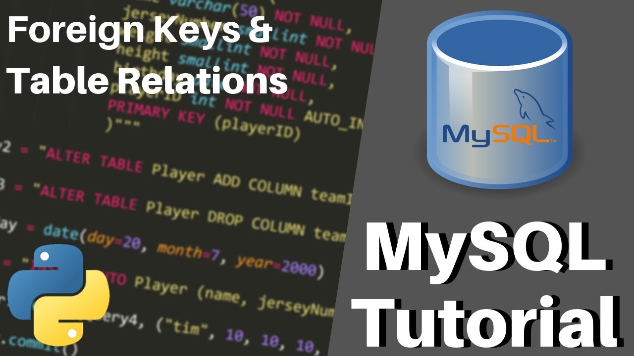 New Python MySQL Tutorial - Foreign Keys \u0026 Relating Tables