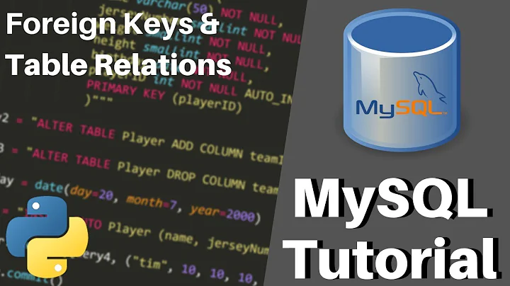 Python MySQL Tutorial - Foreign Keys & Relating Tables