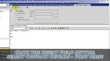 How to Create an Email Template in GoldMine