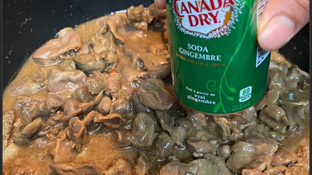Chicken Gizzard and Liver Adobo With Canada Dry Soda YouTube