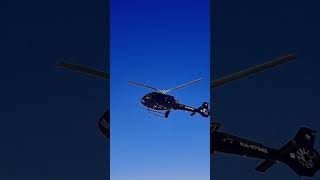 Плавный заход Airbus H130 #авиация #вертолет