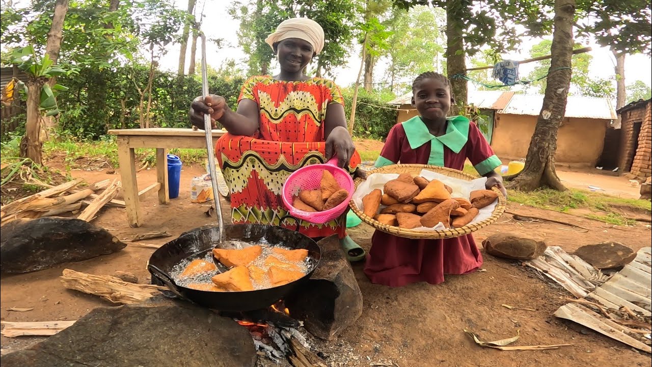 Peaceful African Village Morning & Traditional Breakfast |#cooking MAANDAZI And African Porridge 