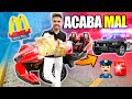 MCDONALDS EN AUTOS EXCENTRICOS ACABA MAL 👮🏻‍♂️🚨 ME ARRESTAN 😥