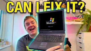 27 Sony Windows XP laptop: unboxing, testing and repair - YouTube